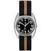 1963 Watch RDUNAE - Orologio militare al quarzo da uomo, RA02, 36 mm, G10, stile retrò, con vetro minerale K1, in acciaio inox, orologio da campo luminoso, nero