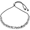 VLNET ® | Collana Vestopazzo filo con Cubi in alluminio 100% riciclato | girocollo | lunghezza regolabile | nickel tested | lavorazione artigianale