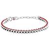 Sector No Limits Bracciale Uomo in Acciaio, Nylon, Collezione BANDY