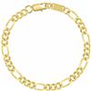 DJADEE Bracciale da donna in oro 24 carati, impermeabile, ipoallergenico, ideale come regalo per uomo e donna, 22,0 cm, Ottone placcato oro, Senza pietra