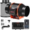 VEVOR Kit Estrattore Aria in Linea 683 m³/h, Kit Ventilatore da Condotto con Filtro a Carboni Attivi, Motore EC 152,4 mm, 10 Livelli di Velocità, Controllo PWM con App e Timer, per Giardinaggio Indoor