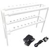 LENDISIY Hydroponics Growing System Hydroponic Grow Kit 36 Piante Piante 2 Strati, Sistemi di Coltivazione Piante Senza Sera con Pompa Acqua, per Verdure Idroponiche, Insalata, Fiori, Frutta