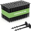 GARDENIX TerraPEG - 300 picchetti di Ancoraggio per Terreno in Tessuto Non Tessuto per Giardino, Copertura per sabbiera, Rete Anti-Erbacce, Multiuso, Extra Forte