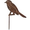 Dkant Decorazioni per Vasi (19x11) - Animali Metallo - Animali da Giardino per Esterno Uccelo Metallo - Picchetti Decorativi da Esterno da Piantare nel Terreno (Passero (Ruggine))