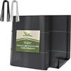GARDENIX Telo per pacciamatura con 50 ancore 32m² (1,6m x 20m) - Permeabile all'acqua 70g/m² - Nero resistente ai raggi UV, tessuto anti-erbacce, tessuto protettivo, tessuto per il terreno, tessuto