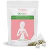 Happy Detox Tea Tè e Infuso Erboristico - Morning Balance & Lightness Tea - Programma 2 Settimane - Miscela Mattutina per Equilibrio e Armonia - 14 Filtri Piramidali da 3g