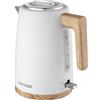 Concept Elwood RK3315 - Bollitore elettrico 2200 W, 1,7 l, base girevole a 360°, spegnimento automatico, fondo e manico in finto legno