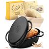 KRUSTENZAUBER Casseruola in ghisa con coperchio, pentola per pane, accessori per la cottura del pane