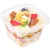 Wubushan Monoporzione per Dolci, 50Pcs Coppette Plastica Dessert 360ml, Finger food con coperchio, Tazze da dessert trasparenti peril Gelato, Mousse, Tiramisù