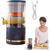 Generico Spremiagrumi Elettrico - Spremiagrumi Automatico Per Frutta, Ricaricabile Tramite USB A Basso Rumore, Contenitore Per Succo Da 7,4 V | Limone Lime Pompelmo Estrattore Frullat