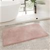 Homie Living Tappeto da bagno, tappetino per bagno con morbido pelo soffice e liscio, antiscivolo e lavabile Porto Azzurro (55 x 65 cm, rosa polvere)
