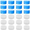 JIHUOO 40 tappi per bottiglie d'acqua in plastica da 30 mm, tappi a vite per bottiglie artigianali tappi per bottiglie di soda tappi per bottiglie a prova di perdite, tappi di ricambio per album di