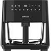 MELLERWARE - Friggitrice ad aria 1450 W | Cestello vetro 4,5 L | 9 programmi + preriscaldamento | Schermo tattile | Temp 80-200 °C | Timer 60 min | Lavabile in lavastoviglie