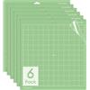 Eidoct Tappetino da taglio 30,5 x 30,5 cm, adesione media, compatibile con macchine Cricut Maker 3/Explore 3/Silhouette Cameo 4, tappetino da taglio verde (confezione da 6 pezzi)