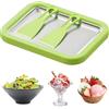 SKJJM Piastra per Gelato con 2 Spatole, Gelato Istantaneo, Rolled Ice Cream Maker, Ice Pan Gelatiera, Ideale per Gelatos Morbido, Gelatos, Frutta, Frullati, Frullato, Yogurt Congelato