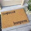 Arrivederci Buongiorno Zerbino italiano Zerbino Benvenuto Zerbino Home Decor Zerbini 50 x 81 cm