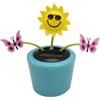 Generic Fiori danzanti a energia solare, ornamento solare a forma di girasole, decorazione per cruscotto auto, portatile, per cruscotto, scrivania, camera da