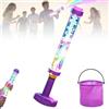 Knubbuf Glowing Rainbow LED Water Blaster, Light Up Fireworks Squirt Gun with Lights, High Pressure Water Soaker Toys for Summer Pool Party, Backyard, Beach Outdoor Games (1PCS)