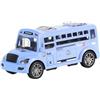 KTUXZCI Emozionanti giocattoli per scuolabus, divertenti modelli di auto a inerzia con porte apribili, giocattolo di simulazione durevole, regalo per bambini piccoli, modelli di, Blu, 13x5.5x6 cm