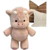 Qfdiwr Adorabile Muccas Pelosa Che Corre Peluche 45x25x15 Cm Peluche Di Cinghiale Ripieno, Graziosis Peluches Di Bovini Delle Muccas, Giocattolo Morbido Di Maiale, Per, Casa, Vivaio