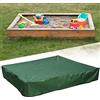 JOKILY Copertura impermeabile per sabbiera, telo di copertura per sabbiera, copertura per sabbiera, resistente alla polvere, con cordoncino, copertura per sabbiera per sabbiera, piscina