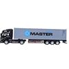 Generic Modello di Camion Portacontainer in Lega 1: 48 di Pregevole Fattura Tirare Indietro il Giocattolo Dell'auto Regalo per i Bambini Blu (Camion portacontainer)
