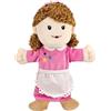 LOMTRATS Marionette a mano per bambini,Include nonno,nonna,papà,mamma,figlia,figlio con bocche aperte mobili,perfette per raccontare storie,insegnare,regali di compleanno,1Pcs