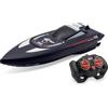 Palmitessa Barca Telecomandata Professionale con Telecomando 2.4GHz, Motoscafo Radiocomandato per Bambini e Adulti, RC Boat Barchetta Alta Velocità, Carabinieri, Regalo per Piscine e Laghi