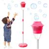 Vulaop Bubble Torch - Lampada da giardino, macchina per bolle di sapone, per esterni, con luce e musica, ricaricabile, con 20.000 bolle al minuto, per feste in giardino, bambini (rosso) (rosso)