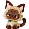 NOOLY Set di micro mattoncini da costruzione per animali Kit di mattoncini da costruzione per gatti per adulti e bambini WKLJM-09 (2 in 1 Siam, 344 PCS)