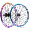 KHEbikes KHE BMX - Set di ruote OIL SLICK in alluminio, 36H, 14 mm, pignone 9T e nastro per cerchioni