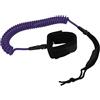 Tixiyu Guinzaglio Elastico Regolabile in TPU con Corda per il Surf per Uomini Donne Bambini Paddleboard Longboard Shortboard (Viola)