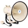 VONYX MEG0120 Megafono potente 120 W, ideale per eventi e partite sportive - Fino a 1,6 km, microfono a mano, Bluetooth e lettore MP3