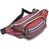 HCZ Marsupio Hippie stile etnico per uomini donne e bambini, multicolore borsa da viaggio, festival, vacanze, escursionismo, corsa, all'aperto, campeggio, Rosa, Borse da viaggio