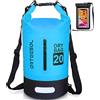 Blackace arteesol Borsa Impermeabile 5L/10L/20L/30L Waterproof Dry Bag Zaino Sacca Stagna con Doppia Tracolla per Nuoto Kayak Canottaggio Pesca Viaggiare in Bicicletta Spiaggia