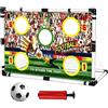 Wapasezyar Porta da calcio 2 in 1 per bambini, 120 x 78 x 64 cm, porta da calcio per giardino, portatile, con 5 aree di bersaglio, stabile porta da calcio per giardino, parco, spiaggia, include 4 picchetti di