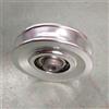 Accarugty Puleggia per cavi in alluminio per esercizi addominali, diametro regolabile 85-114 mm, per lega 6061 lavorata a CNC con orso 6202RS (80 mm argento)