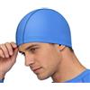 Generico Cappello da nuotatore - Cuffia da bagno impermeabile con motivo, accessorio per protezione per le orecchie da piscina, attrezzatura flessibile per coprire i capelli elastici, copricapo leggero