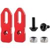 EHYSYN Tamburo Posteriori per Bicicletta Set di Ruote per Bicicletta in Lega di Alluminio V Brake Nero Rosso Leggero Adattatore da 406 a 451 Estendi Il Sedile(Red)