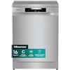 Hisense HS643C90X NUOVA Lavastoviglie da Incasso, 16 Coperti, 9,9 Litri, 6 Programmi, Terzo Cesto, Total Dry, Total AcquaStop, Motore asincrono, Partenza Ritardata, 44 dB, Classe C, Inox