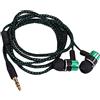 Washranp Auricolare con microfono semplice auricolare da gioco sport stereo da 3,5 mm Verde