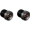 Generic XYWHPGV 2 pezzi 12mm 720P F2.0 FPV CCTV Obiettivo grandangolare per telecamera CCD(b8084 b01e0 d1983 44697 990ea 33022