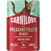 Carnilove - Gatto - Jelly - Filetti di Fagiano in gelatina con Foglie di Lampone