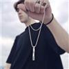 HIYEE Catena con ciondolo Mobius fai-da-te abbinata a casualmente unisex in acciaio inossidabile che non sbiadisce Collana impermeabile con ciondoli Creazione di gioielli