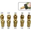 LIQU 0.5-3.2mm 10 pezzi di accessori per rettifica elettrica set trapano smerigliatrice elettrica in ottone mandrino a pinza a tre punte per utensile rotante Dremel