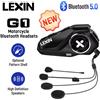 Lexin Auricolari Bluetooth Lexin G1 per Casco Moto, Bluetooth 5.0, Altoparlanti ad Alta Definizione, Qualità Audio Migliorata
