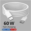 koovesy Cavo dati PD 60W USB C a USB tipo C Cavo dati di ricarica rapida per Iphone 15 15Pro Huawei Samsung Xiaomi Linea dati Nero Bianco 1M 2M 3M