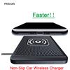 NONE Caricabatterie wireless per auto Tappetino antiscivolo Caricabatterie wireless a ricarica rapida in silicone per auto per IPhone 15 14 Xiaomi Huawei Samsung S23 S22
