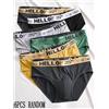 NONE 6 pz/set Comodi Uomini Mutandine di Modo Degli Uomini Della Biancheria Intima Traspirante Slip da Uomo di Grandi Dimensioni L-4XL Biancheria Intima da Uomo Elastica Sexy