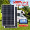 luxuglow Kit pannello solare da 300 W 12 V Generatore solare a celle solari ricaricabili per esterni portatile con alimentazione USB policristallina completa per la casa